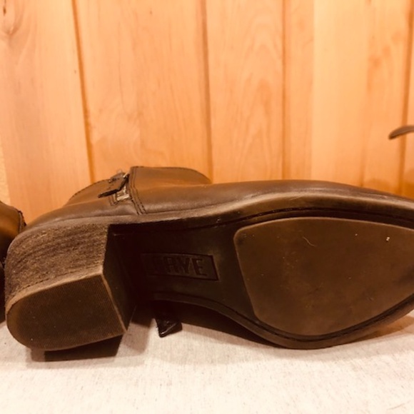 Frye Judith double zip black leather ankle bootie 6.5 - Picture 5 of 8